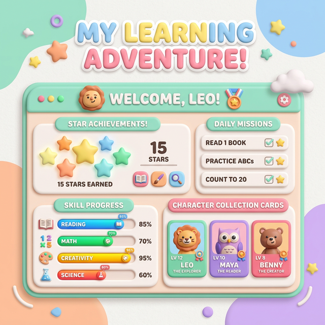 萌画王学习报告界面展示